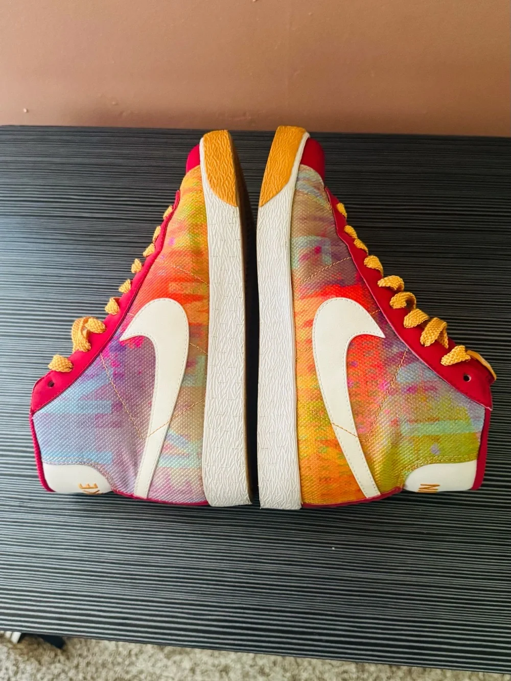 Women’s Nike Blazer High Magenta Multicolor Graphics  Nike Script Big Swoosh